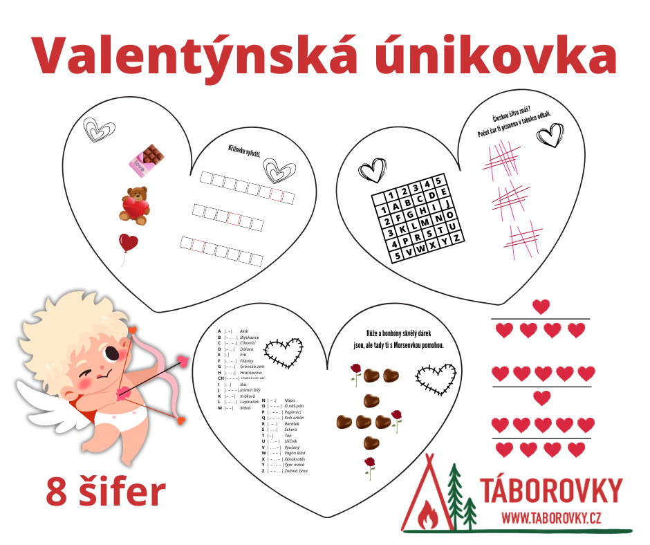 Valentýnská únikovka pro děti plná šifer